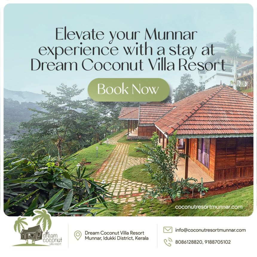 Group Stay Family Resorts & Cottages: Discover the Tranquility of Dream Coconut Villa Resort in Munnar